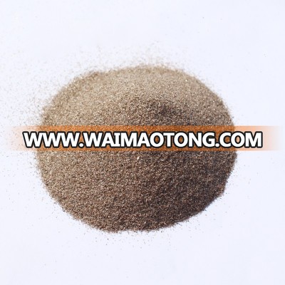 Non-cracking and non-powdering refractory brown corundum